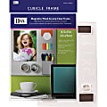 DAX Magnetic Hook/Loop Cubicle Frame - Holds 8.50" x 11" Insert - Wall Mountable - Vertical, Horizontal - Hook & Loop Fastener - 1 Each - Acrylic - Clear 1 thumbnail image