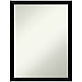 Amanti Art Narrow Non-Beveled Rectangle Framed Bathroom Wall Mirror, 26” x 20”, Avon Black 1 thumbnail image
