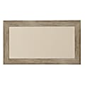 DesignOvations Beatrice Non-Magnetic Framed Linen Fabric Pinboard, 13” x 23", Tan, Rustic Brown Plastic Frame 1 thumbnail image