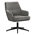 Monarch Specialties Avis Swivel Accent Chair, Gray/Black 1 thumbnail image