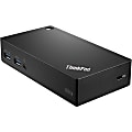 Lenovo ThinkPad USB 3.0 Ultra Dock - for Notebook/Tablet PC - USB 3.0 - 6 x USB Ports - 2 x USB 2.0 - 4 x USB 3.0 - Network (RJ-45) - HDMI - DisplayPort - Audio Line Out - Microphone - Wired 1 thumbnail image