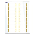Avery® Print-To-The-Edge Labels & Sure Feed®, S00-D1T-PRWGP10, 1" x 2-5/8", Glossy White, Preprinted Gold Dots Edge Design, Pack Of 160 1 thumbnail image