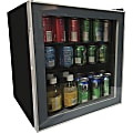 Avanti 1.6 cubic foot Beverage Cooler - 1.60 ft³ - Reversible - 1.60 ft³ Net Refrigerator Capacity - 120 V AC - 265 kWh per Year - Glass Door - Freestanding