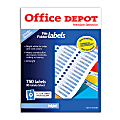 Office Depot® Brand Color Permanent File Folder Labels, 904876, 2/3" x 3 7/16", White, Pack Of 750 1 thumbnail image