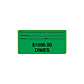 Control Group Self-Adhesive Coin ID Labels, 550002, 2" x 4", Green, Pack Of 100 1 thumbnail image