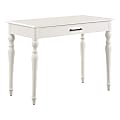 Office Star Baron 40"W Writing Desk With Drawer, White 1 thumbnail image