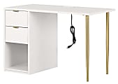 South Shore Amyra 48"W Computer Desk, Pure White 1 thumbnail image