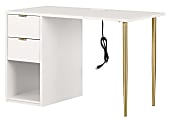 South Shore Amyra 48"W Computer Desk, Pure White