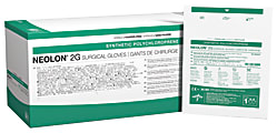 Medline Neolon® 2G Disposable Powder-Free Neoprene Surgical Gloves, Size 6, Brown, Box Of 50
