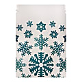 Office Depot® Brand Snowflake Print Flat Mailers, 9 3/4" x 12 1/4", Blue/White, Pack Of 25 Mailers