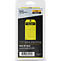 Avery® Preprinted MAINTENANCE RECORD Hang Tags - 5.75" Length x 3" Width - 25 / Pack - Card Stock - Yellow