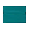 LUX Invitation Envelopes, A7, Peel & Stick Closure, Teal, Pack Of 50