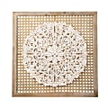 SEI Heraldi Distressed Wall Décor Panel, 30-3/4”H x 30-3/4”W x 1-1/4”D, Natural/Distressed White 1 thumbnail image
