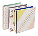 Divoga® Modern Minimal Fashion 3-Ring Binder, 1" Round Rings, Assorted Colors 1 thumbnail image