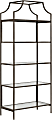 Sauder® International Lux 71"H 5-Shelf Bookcase, Bronze/Glass 1 thumbnail image