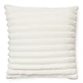 Dormify Jamie Plush Ribbed Square Pillow, White 1 thumbnail image