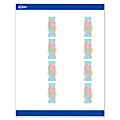 Avery® Printable Labels With Sure Feed® Technology, S00-EVE, Rectangle, 2" x 3", Matte White With Preprinted Watercolor/Gold Leaf Design, Pack Of 80 1 thumbnail image