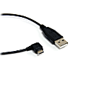 StarTech.com 1 ft Micro USB Cable - A to Right Angle Micro B - Charge and sync Micro USB devices, even in tight spaces - 1ft usb to micro cable - 1ft usb to micro b - 1ft micro usb cable -1ft right angle usb cable 1 thumbnail image