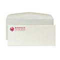 Gummed Seal, Stationery Envelopes, 4-1/8" x 9-1/2",  1-Color Raised Print, Custom #10, 24 lb. CLASSIC CREST® Natural White, Box Of 250 1 thumbnail image