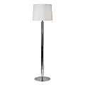 Kenroy Milano Floor Lamp, 62"H, Silver
