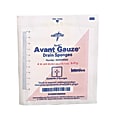 Avant Sterile Gauze Drain Sponge, 4" x 4", White, Case Of 600