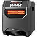 Lifesmart Six Element Infrared Heater-Front Air Intake - Infrared/Quartz - Electric - Electric - 1000 W to 1500 W - 3 x Heat Settings - Timer - 1500 W - 120 V AC - 15 A - Remote Control