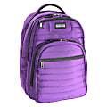 Kenneth Cole Reaction Puffed Collection Laptop Backpack For 17" Laptops, Purple 1 thumbnail image