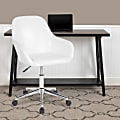 Flash Furniture Cortana Home And Office Mid-Back Office Chair, LeatherSoft, White 1 thumbnail image