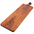 Martha Stewart Everyday Westhaven Acacia Wood Paddle Serving Board, 13/16”H x 6-1/4”W x 21-13/16”D, Dark Brown 1 thumbnail image