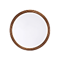 Zuo Modern Zero Round Mirror, Small, 23 5/8"H x 23 5/8"W x 1"D, Antique