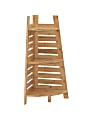 Linon Bullock Bamboo 3-Shelf Corner Cabinet, 32-3/4"H x 14-1/2"W x 14-1/2"D, Natural Bamboo 1 thumbnail image