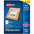 Avery® Shipping Address Labels, 95930, Rectangle, 5 1/2" x 8 1/2", White, Pack Of 500 1 thumbnail image