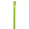Partners Brand Color Cable Ties, 5.5", Fluorescent Green, Case Of 1,000