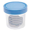 Medline Specimen Container, 4 Oz., Blue/Clear, Case Of 100 1 thumbnail image