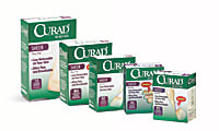 CURAD® Sheer Adhesive Bandages, 3/4" x 3", 80 Bandages Per Box, Case Of 24 Boxes