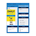 TF Publishing Undated Daily Task Pad, 6" x 8", Bright Blue Day 1 thumbnail image