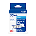 Brother P-touch TZeN201, Narrow Non-Laminated, ~1/8" x 26.2 ft (3.5mm x 8m), Black on White Label Tape 1 thumbnail image