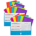 C-Line 2-Pocket Laminated Paper Portfolios With 3-Hole Punch, 8-1/2" x 11", Assorted Colors, Pack Of 18 Portfolios 1 thumbnail image