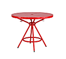 Safco CoGo™ Outdoor/Indoor Round Table, 30" Diameter, Red