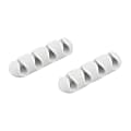 Bluelounge CableDrop Multi-Cable Router Clips, White, Pack Of 2 Clips, BLUCDMU-WH 1 thumbnail image