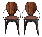 Coast to Coast Adler Dining Chairs, Brown, Set Of 2 Chairs 1 thumbnail image