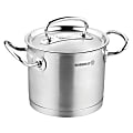 Korkmaz Proline Professional Series Stainless Steel Extra Deep Casserole With Lid, 4.8 Liter, Silver 1 thumbnail image