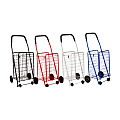 DMI® Folding Aluminum Shopping Carts, 36"H x 17"W x 15"D, Assorted Colors, Set Of 4 1 thumbnail image
