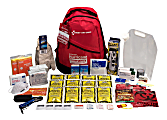 First Aid Only Emergency Preparedness Hurricane Backpack, 2 Person, Red, 54 Pieces