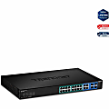 TRENDnet 20-Port Gigabit PoE+ Web Smart PoE+ Switch, 16 x Gigabit PoE+ Ports, Black, TPE-1620WS 1 thumbnail image