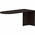 Lorell® Essentials 66"W Desk Peninsula, Espresso 1 thumbnail image