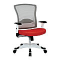 Office Star™ Space Seating Mesh Mid-Back Chair, Red/White 1 thumbnail image