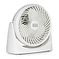 Black+Decker 3-Speed Portable Turbo Table Fan With Adjustable Tilt, 10-15/16”H x 6-1/8”W x 10-3/4”D, White 1 thumbnail image