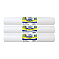 Art Street® Art & Easel Roll, White, 18" X 50', Pack Of 3 Rolls