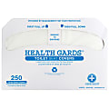 Hospeco Health Gards Half-Fold Toilet Seat Covers, White, 250 Covers Per Pack, Case Of 10 Packs